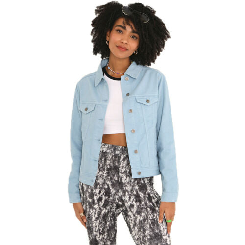 Ladies Brave Soul Blooms Denim Jacket