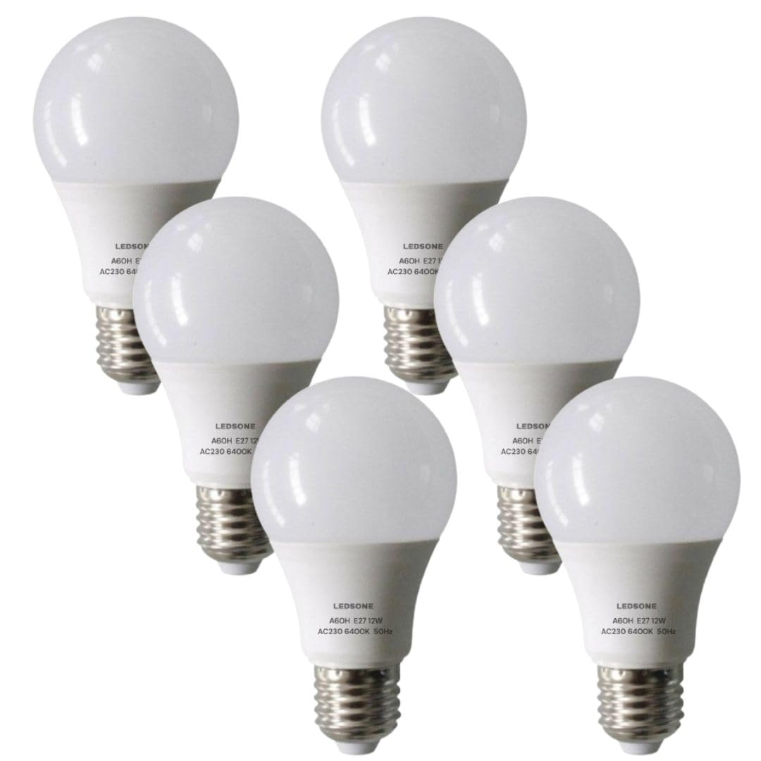 6 Pack LED E27/B22 Non Dimmable 5W-22W Cool White 6400K Energy Saving Bulb~6294