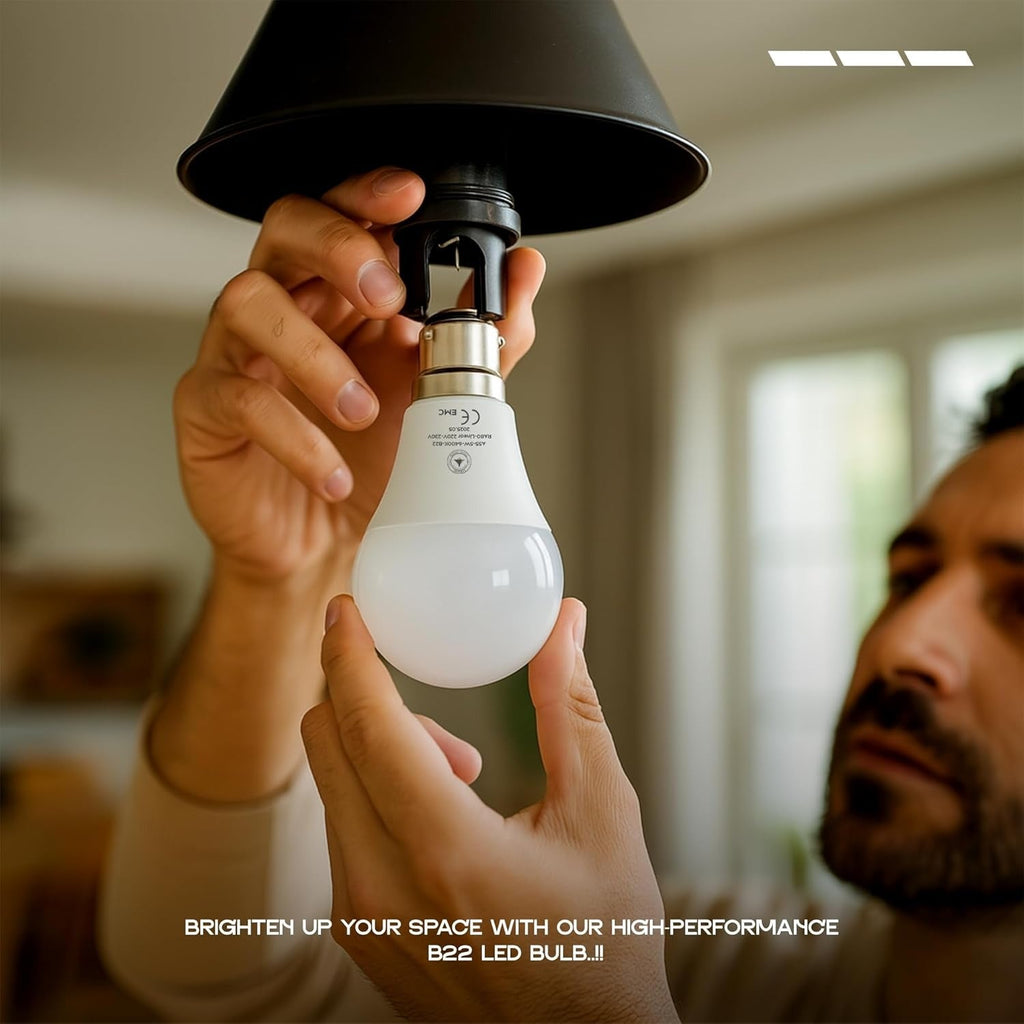 6 Pack LED E27/B22 Non Dimmable 5W-22W Cool White 6400K Energy Saving Bulb~6294