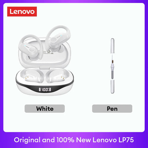 Original Lenovo LP75 TWS Bluetooth V5.3 Headphones Wireless LED