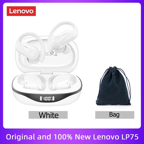 Original Lenovo LP75 TWS Bluetooth V5.3 Headphones Wireless LED
