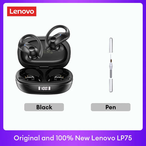 Original Lenovo LP75 TWS Bluetooth V5.3 Headphones Wireless LED