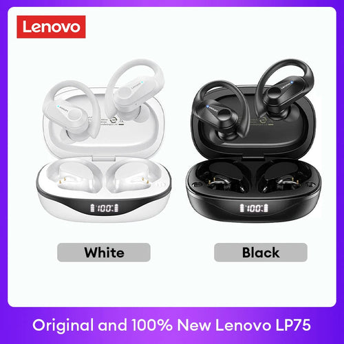 Original Lenovo LP75 TWS Bluetooth V5.3 Headphones Wireless LED