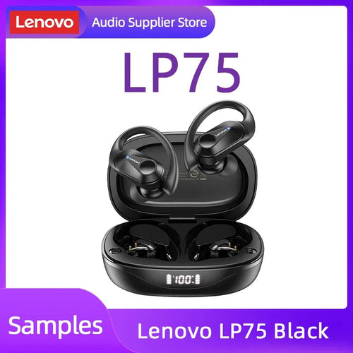 Original Lenovo LP75 TWS Bluetooth V5.3 Headphones Wireless LED