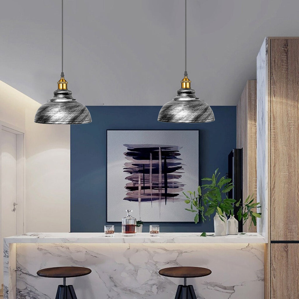 2 Pack Vintage Industrial Pendant Lights - Retro Loft Style~3569