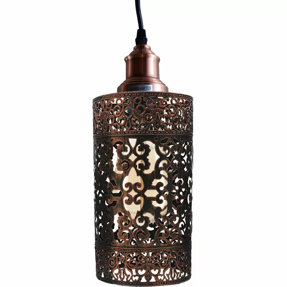 Metal Adjustable Cage Pendant Light - E27 Base  ~1308