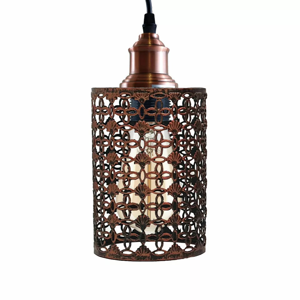 Metal Adjustable Cage Pendant Light - E27 Base  ~1308